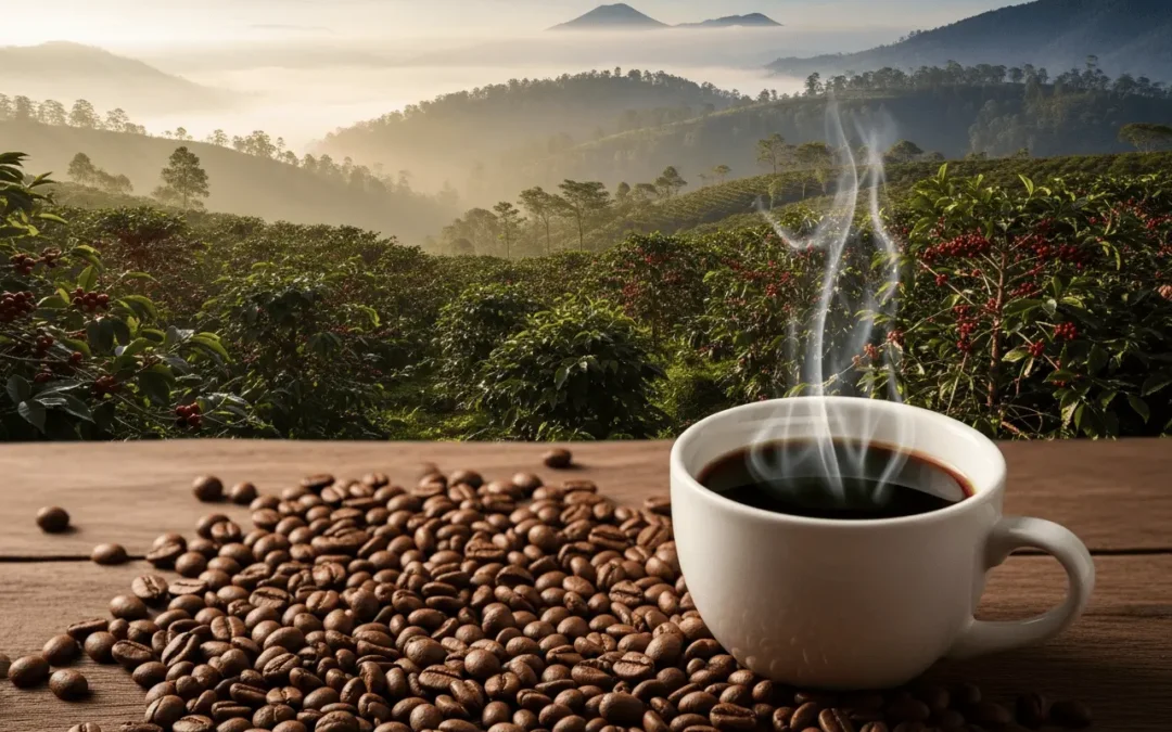 Indonesian coffee beans